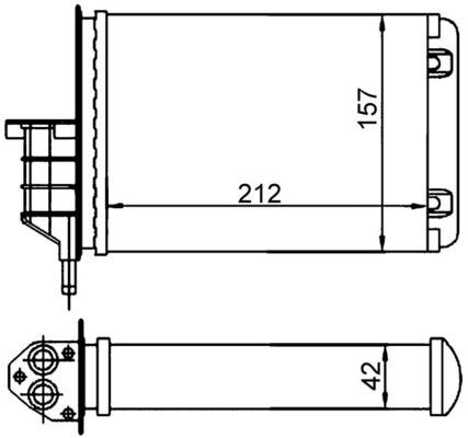 Radiador de calefacción, calefacción interior
