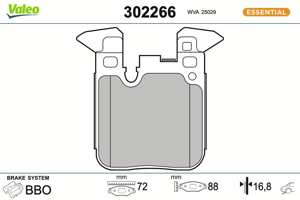 Bremsbelagsatz, Scheibenbremse