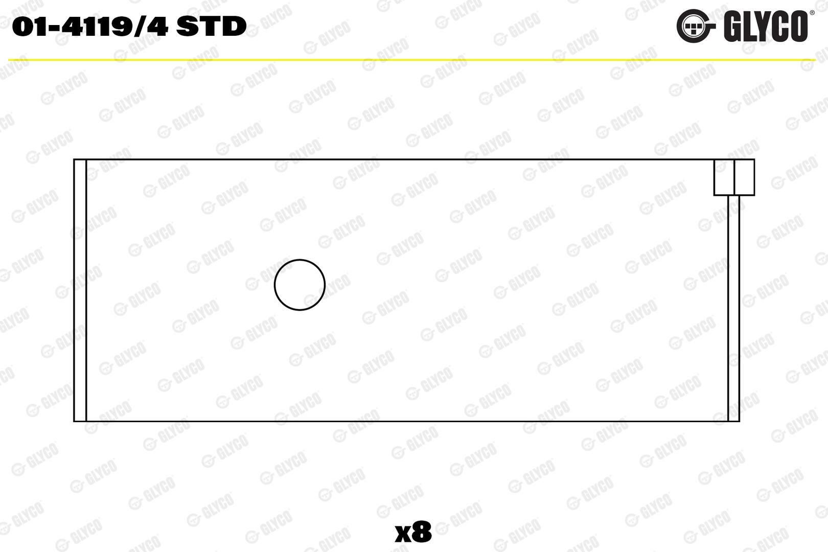 GLYCO 01-4119/4 STD - Pleuellager