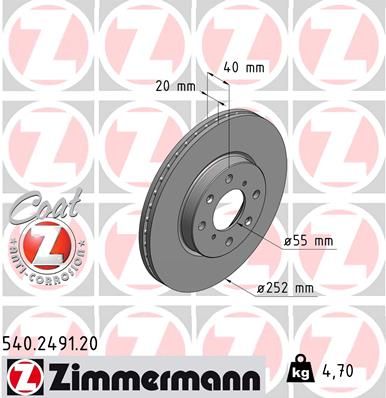 Brake Disc 540.2491.20