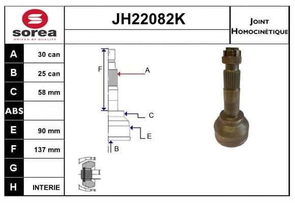 KIT CV JOINT AVEC KR053 - LEONE 2