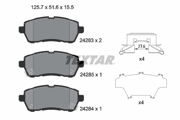 Brake Pad Set, disc brake 2428303