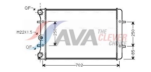 AVA QUALITY COOLING AI2155 - K&uuml;hler, Motork&uuml;hlung ** CLEVER FIT **