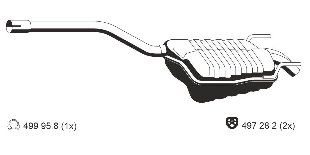 ERNST 351140 - Endschalld&auml;mpfer