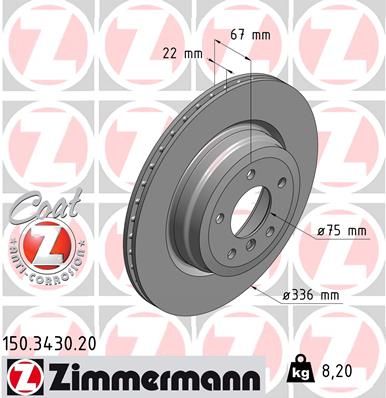 Brake Disc 150.3430.20