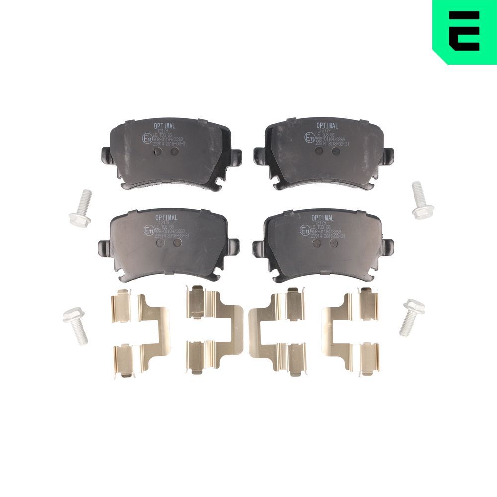 OPTIMAL BP-12179 - Bremsbelagsatz, Scheibenbremse