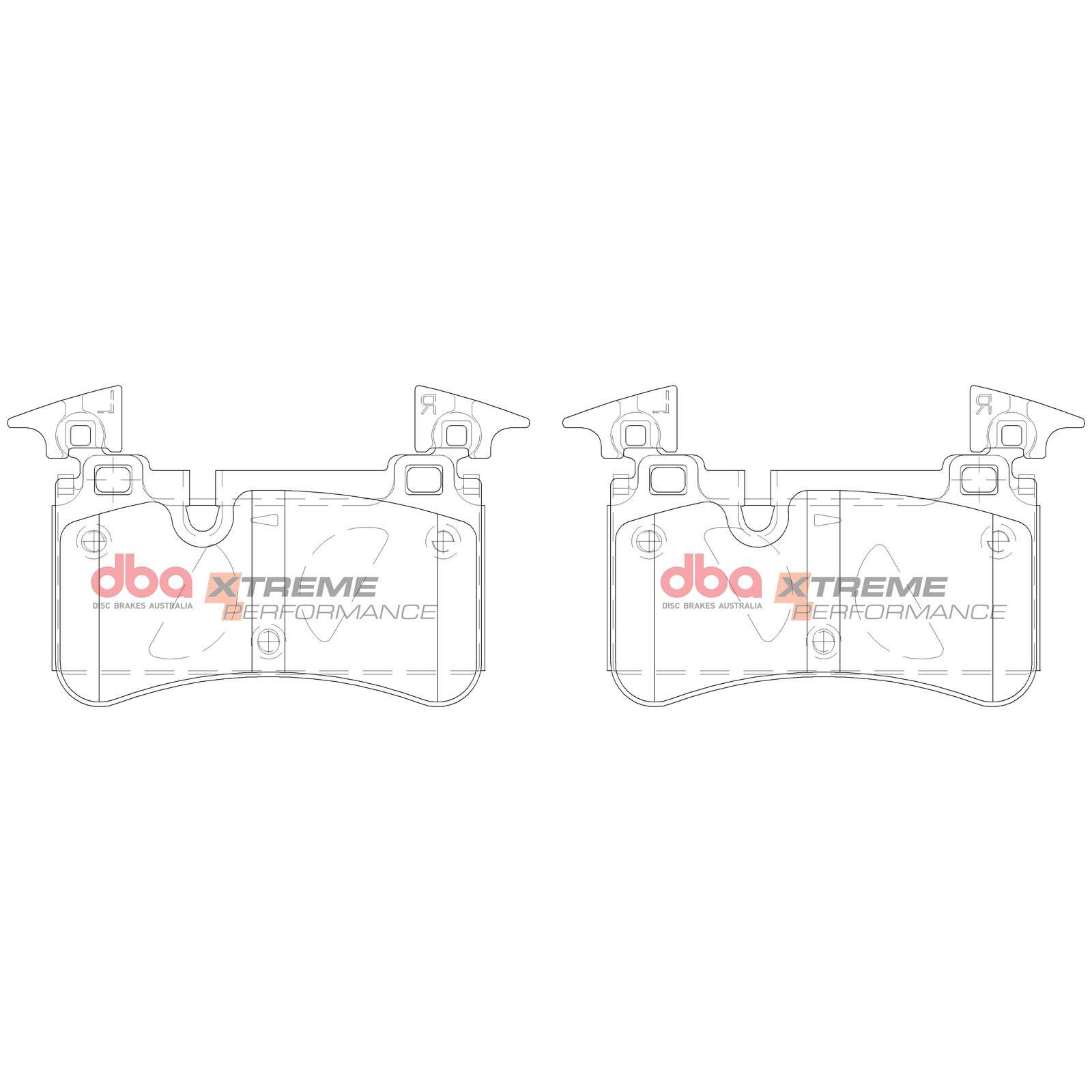 DBA XP XTREME PERFORMANCE BRAKE PADS [ Mercedes-Benz C63 - C205 / SL63 AMG R230 - 2014 On  R ] - TecDoc Only