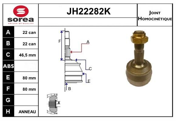 KIT CV JOINT AVEC KR049 - BRAVO