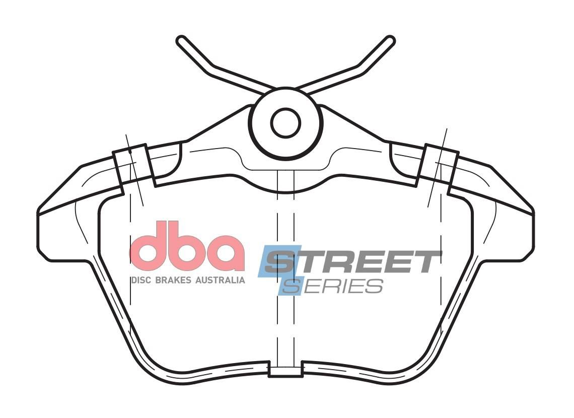 DBA SS STREET SERIES BRAKE PADS [ Alfa 156/164/166/GTV 1989 - 2006 R ] - TecDoc Only