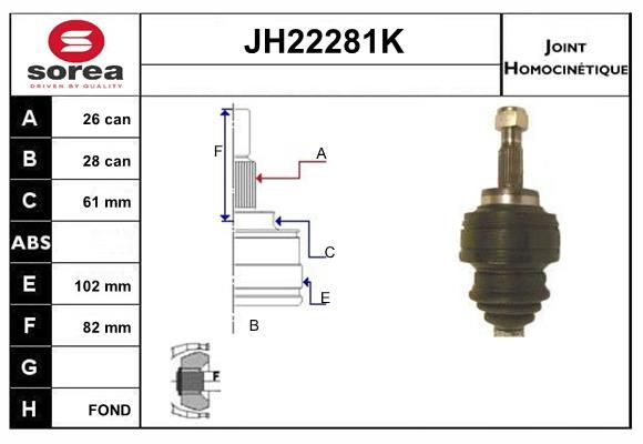 KIT CV JOINT AVEC KR052 -