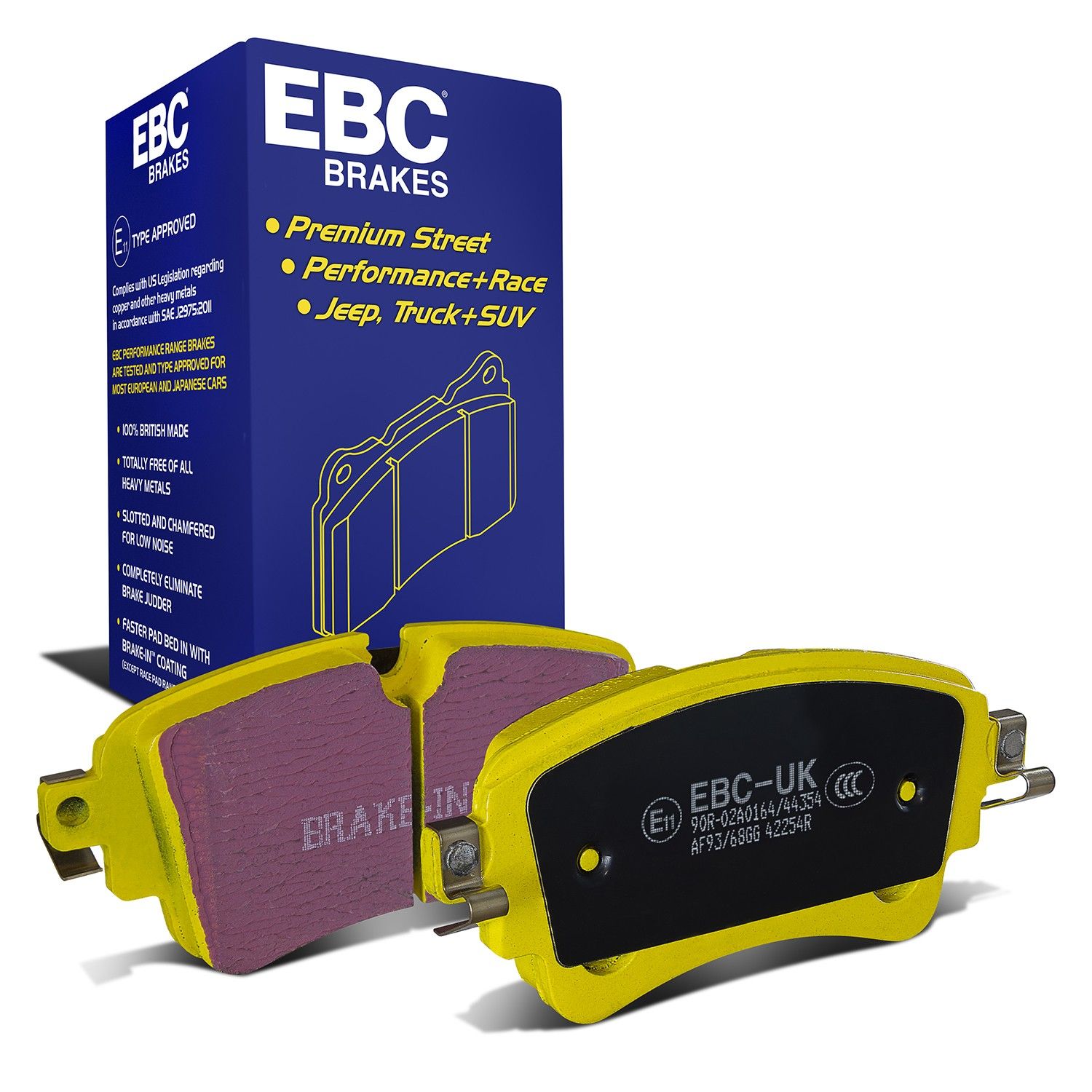 EBC Brakes DP42254R - Bremsbelagsatz, Scheibenbremse