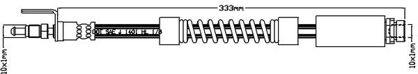 JBH1113 JURATEK fékcső