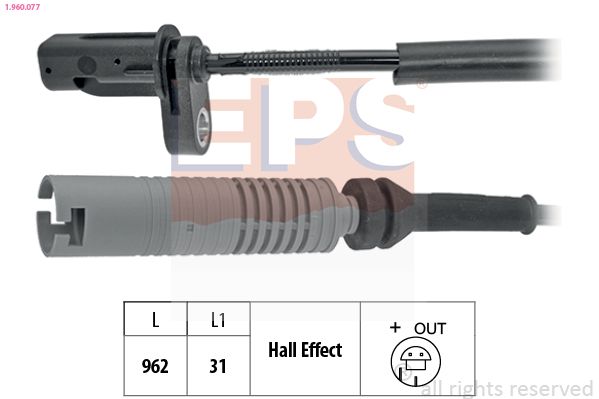 EPS 1.960.077 - Sensor, Raddrehzahl