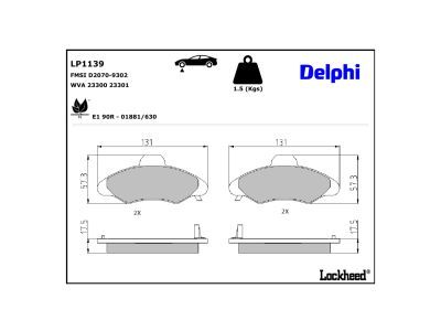 Bremsbelagsatz, Scheibenbremse