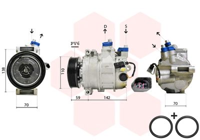 VAN WEZEL 0300K029 - Kompressor, Klimaanlage