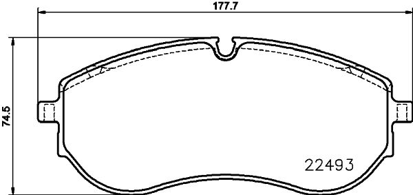 Комплект тормозных колодок, дисковый тормоз 8DB 355 039-521