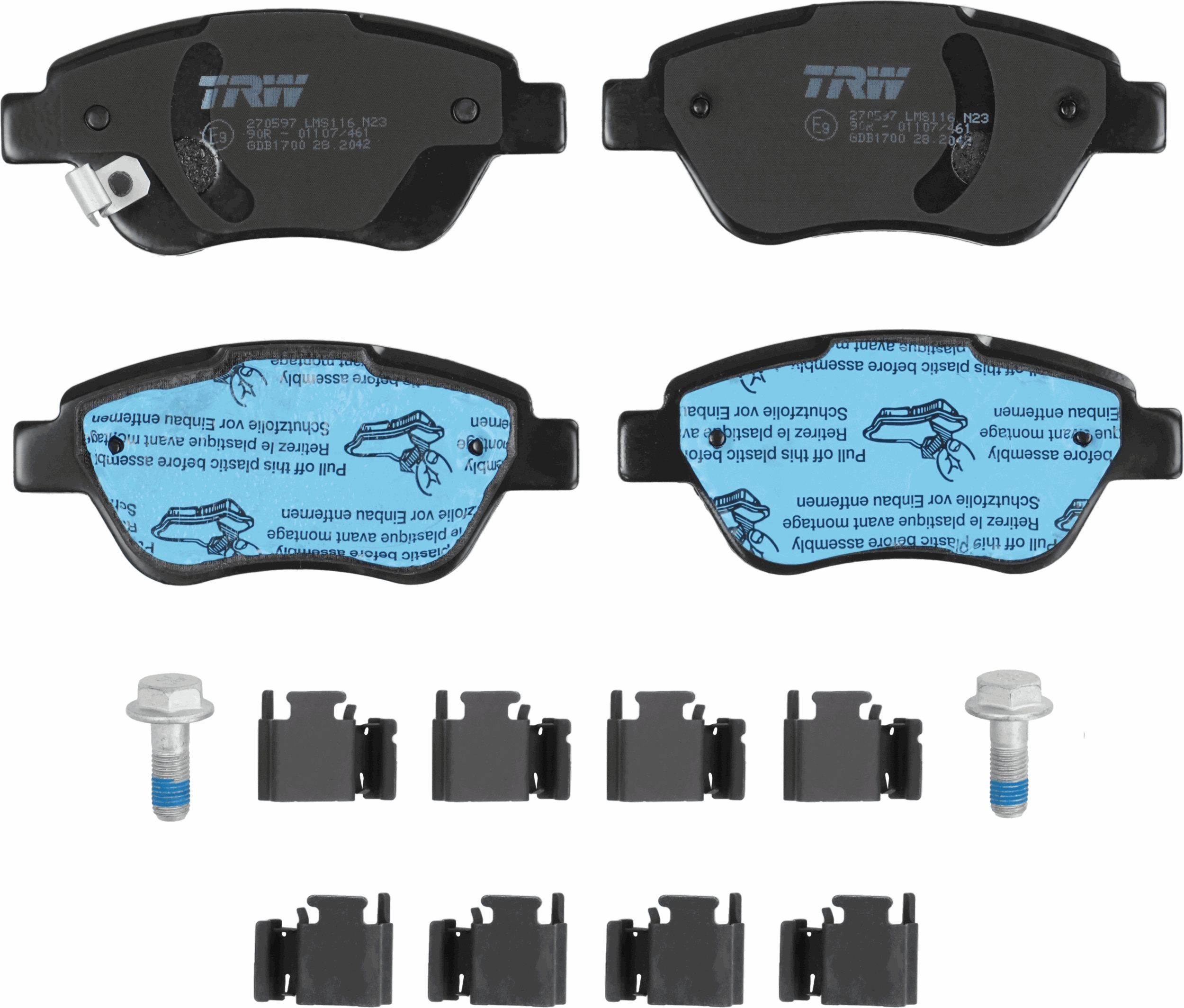 TRW DISC BRAKE PADS - TecDoc 2