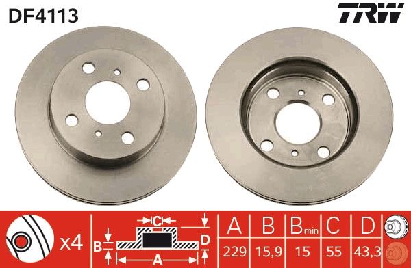 PAIRE DE DISQUES  9900