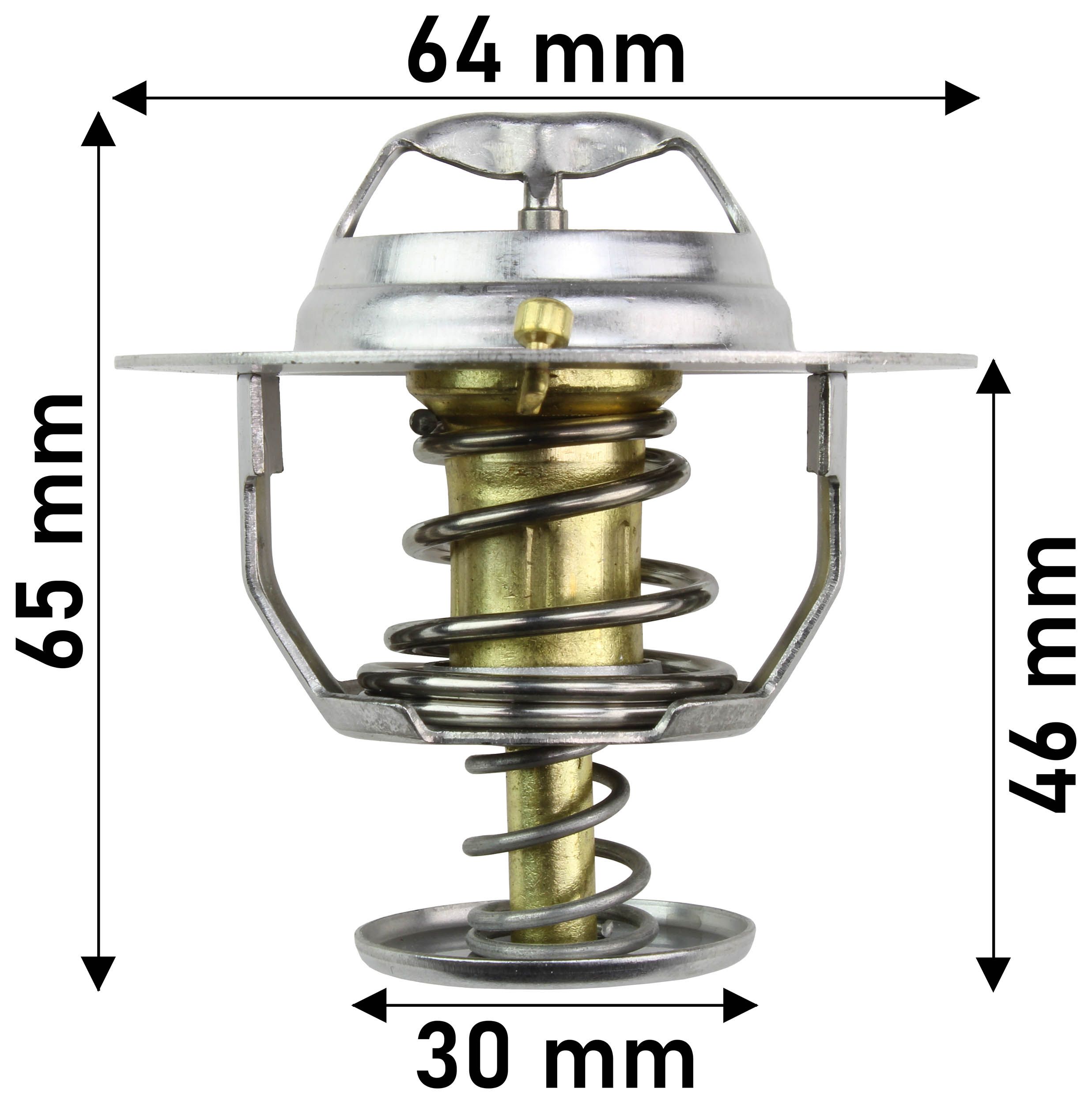 THERMOSTAT 63MM DIA 82C HYUNDAI/KIA/MITSUBISHI/NISSAN - TecDoc Only
