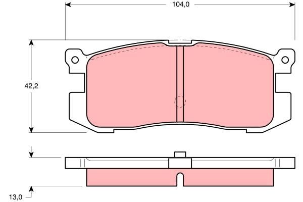 TRW DISC BRAKE PADS - TecDoc Only
