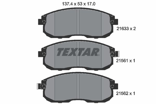 Brake Pad Set, disc brake 2156101