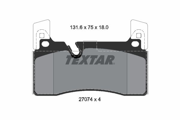 2707401 TEXTAR Q+ fékbetétkészlet, tárcsafék