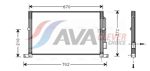 AVA QUALITY COOLING FD5302 - Kondensator, Klimaanlage ** CLEVER FIT **