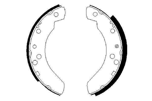 BOSCH 0 986 487 242 - Bremsbackensatz