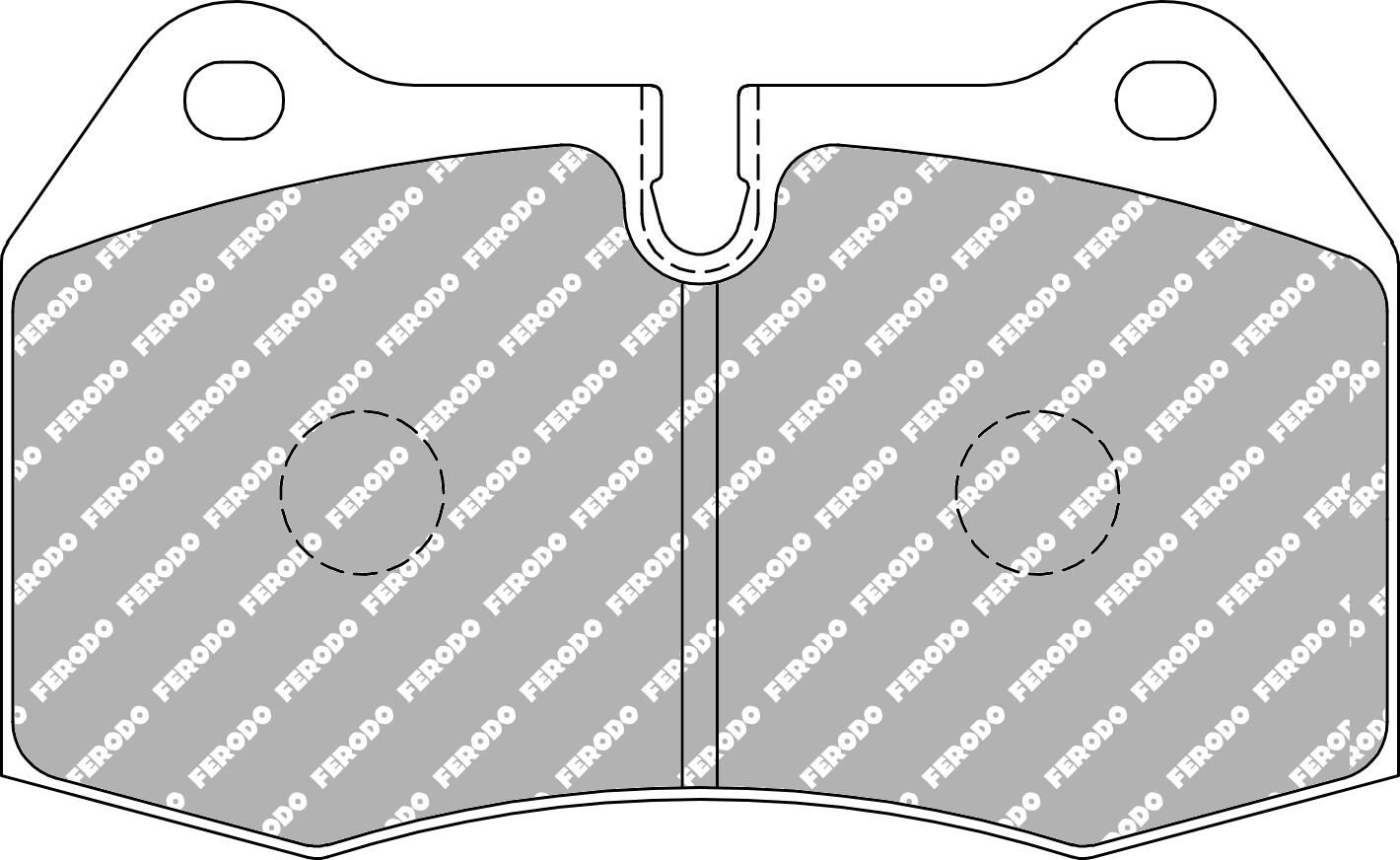 FERODO RACING FCP1561H - Bremsbelagsatz, Scheibenbremse DS2500