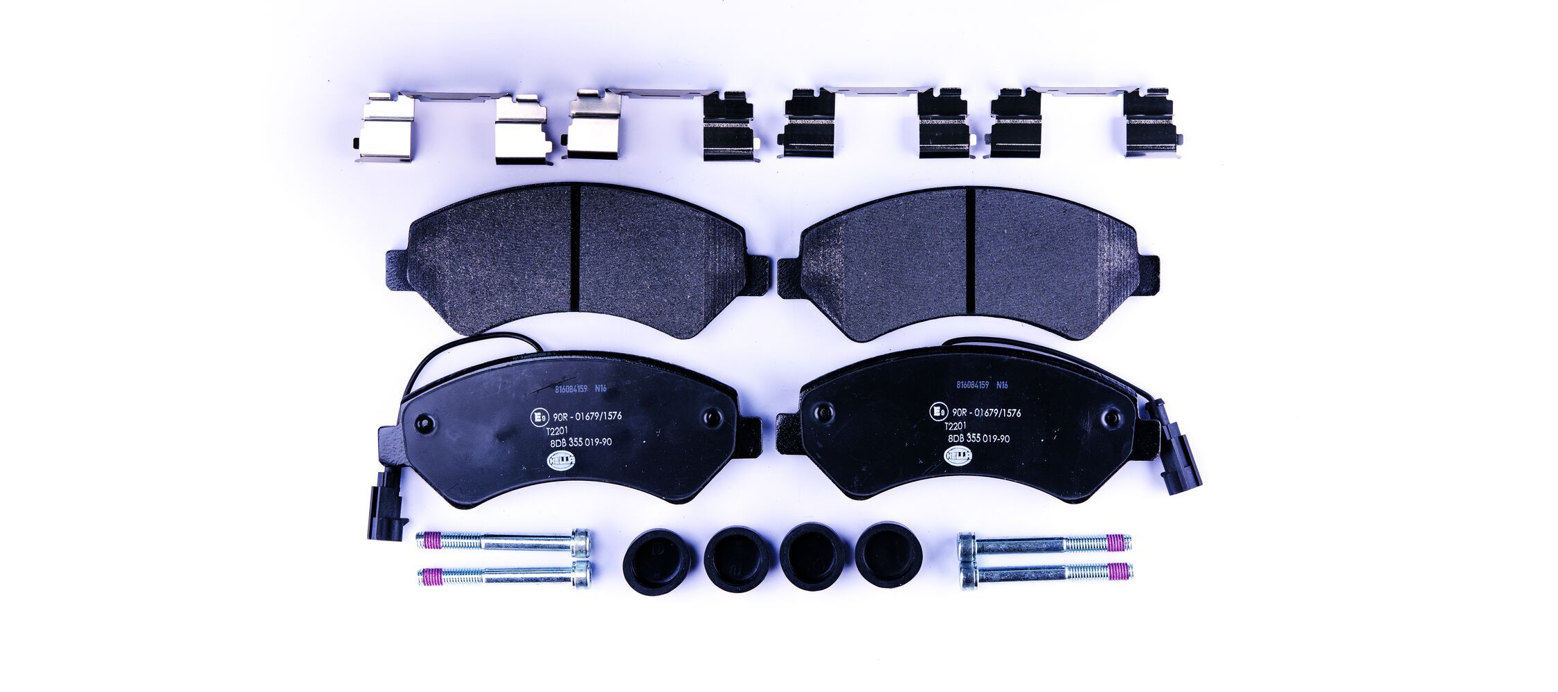 HELLA 8DB 355 019-901 - Bremsbelagsatz, Scheibenbremse