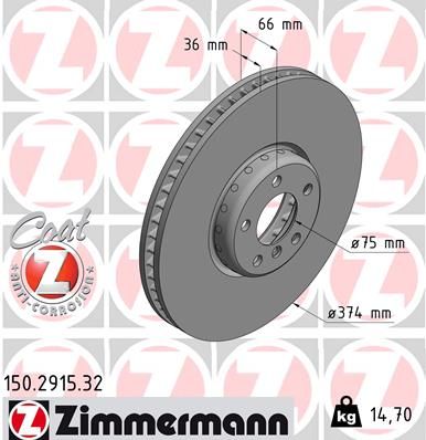 Brake Disc 150.2915.32