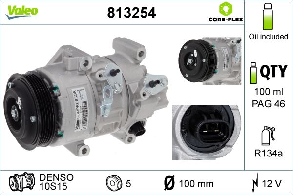 VALEO 813254 Compressor, air conditioning