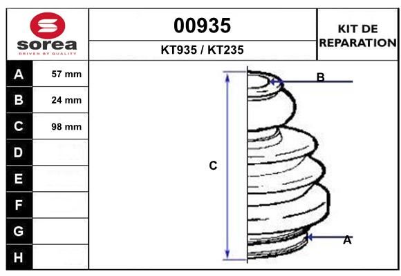 KIT D'ETANCHEITE 00935  .