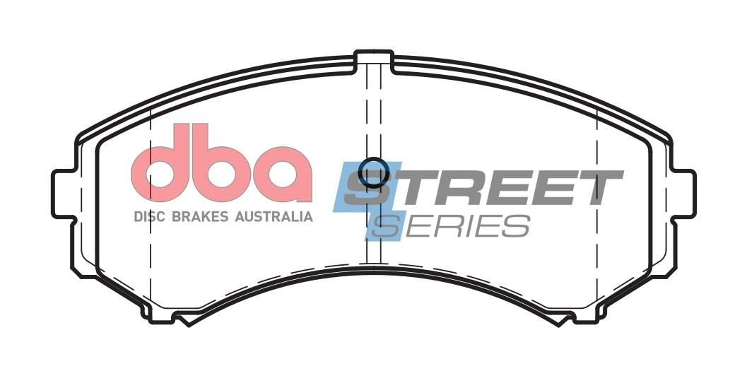 DBA SS STREET SERIES BRAKE PADS [ Ford/Holden & Mazda 1984-2014 F ] - TecDoc Only
