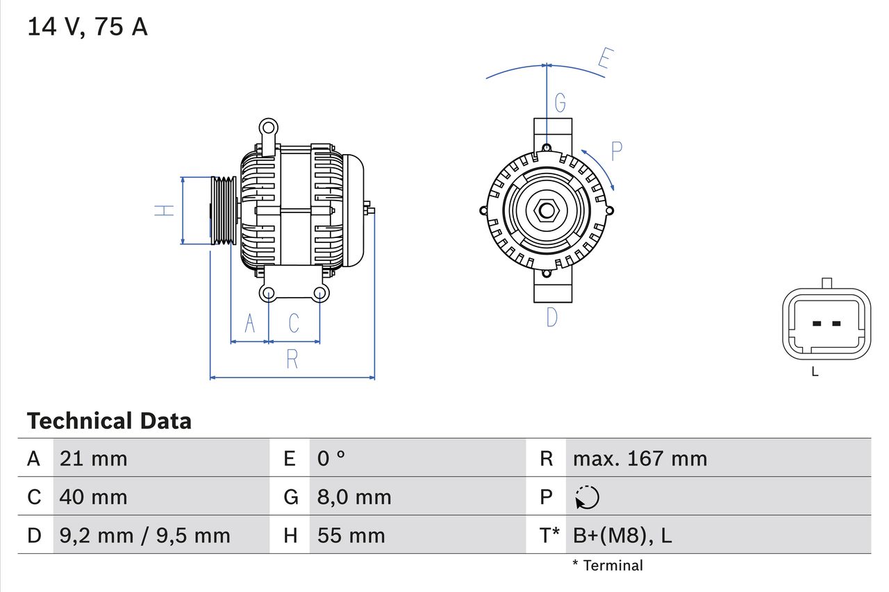 Alternator 0 986 080 220