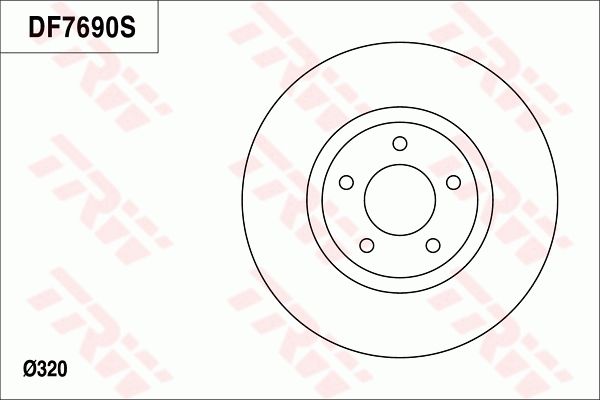 TRW BRAKE DISC - TecDoc Only