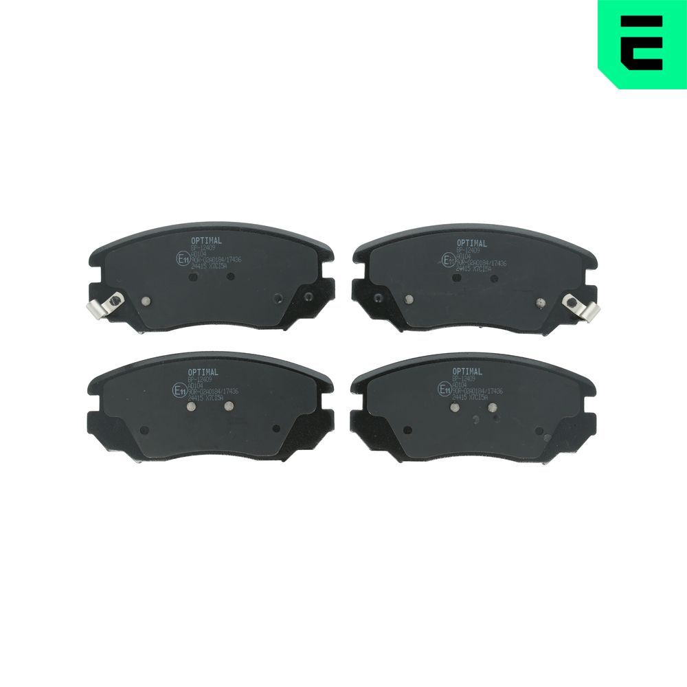 OPTIMAL BP-12409 - Bremsbelagsatz, Scheibenbremse