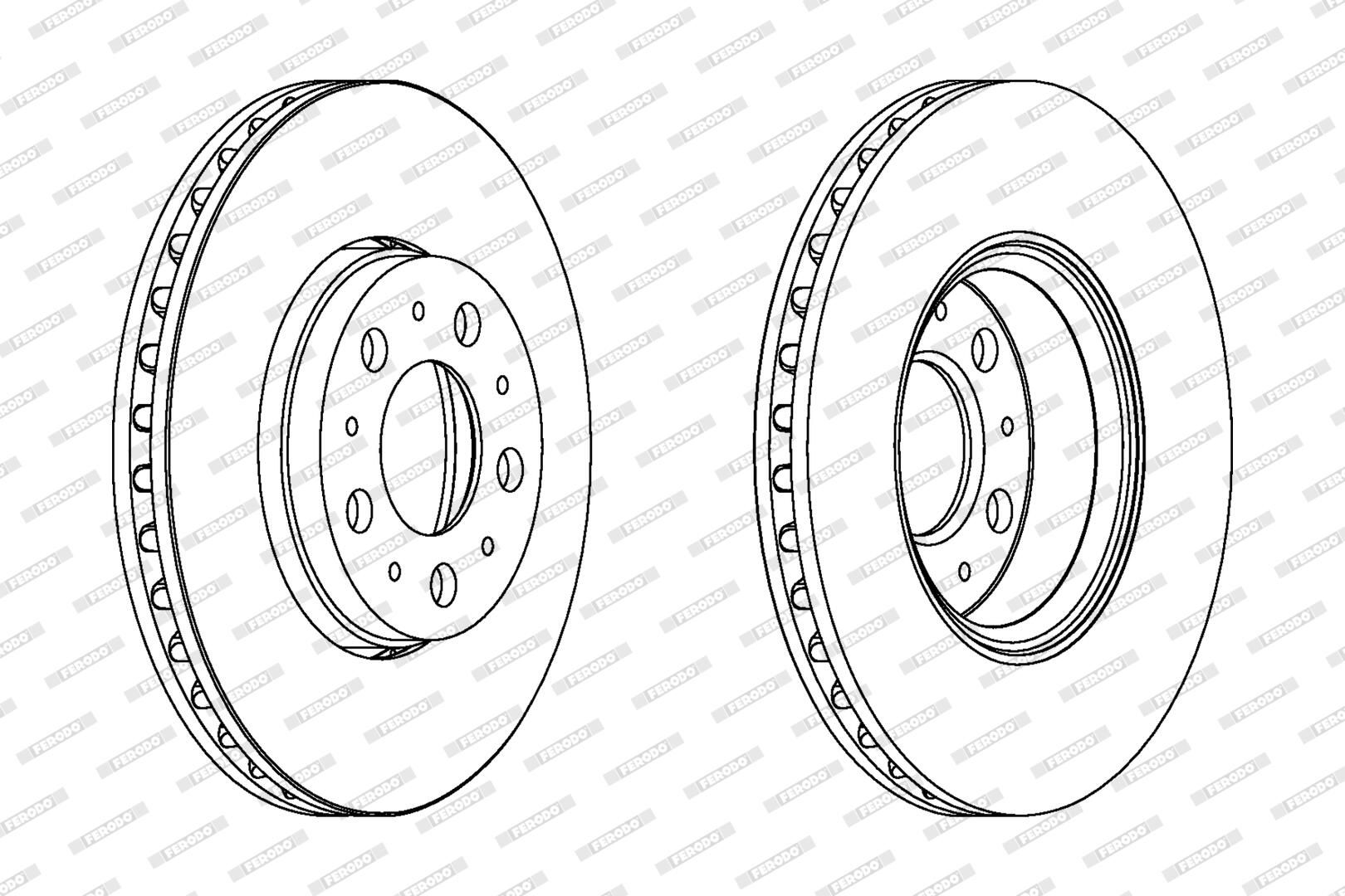 FERODO DDF1163C - Bremsscheibe PREMIER Coat+ disc