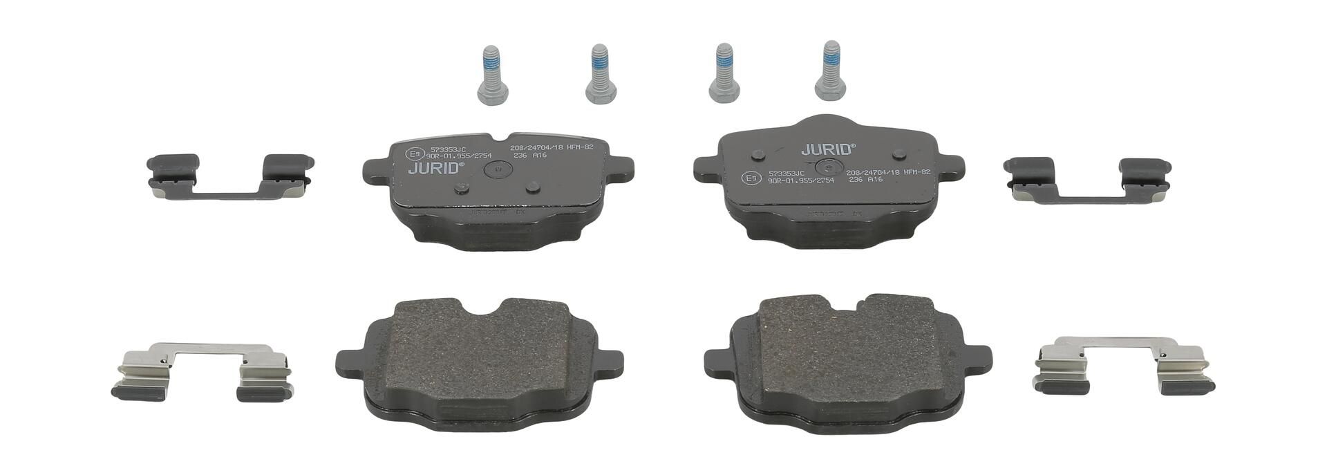 Bremsbelagsatz, Scheibenbremse