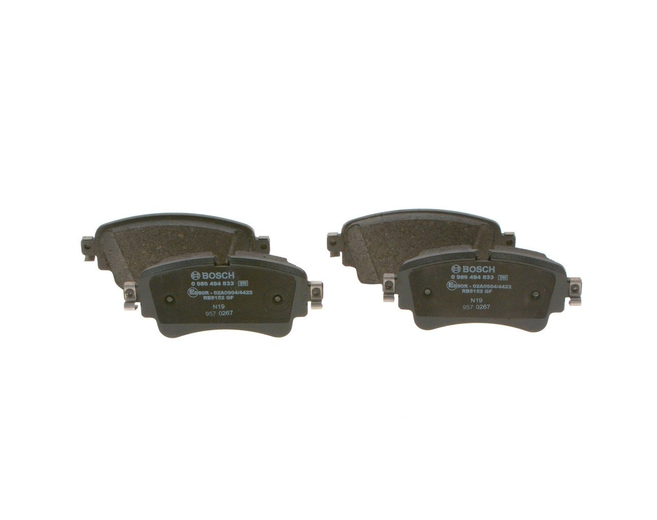 Brake Pad Set, disc brake 0 986 494 833