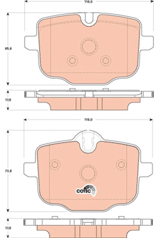 Brake Pad Set, disc brake GDB1869