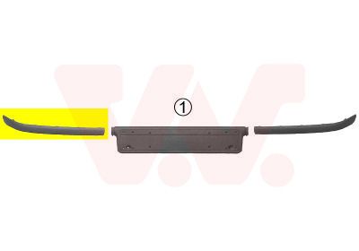 VAN WEZEL 0646584 - Zier-/Schutzleiste, Sto&szlig;f&auml;nger ** Equipart **