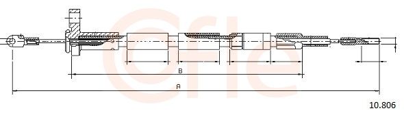 COFLE 10.806 - Seilzug, Feststellbremse