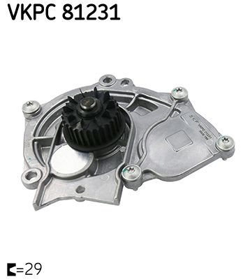 Water Pump, engine cooling VKPC 81231