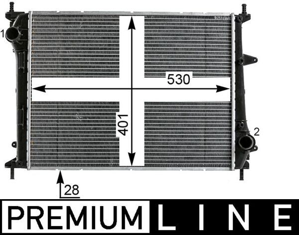 Radiador, refrigeración del motor