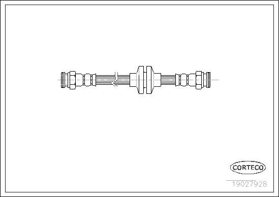 CORTECO 19027928 - Bremsschlauch