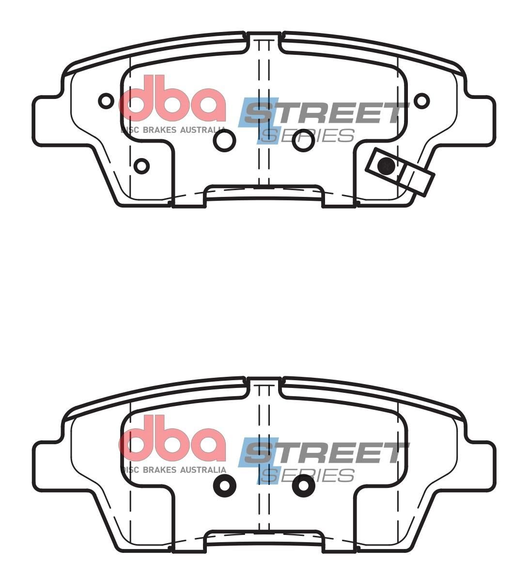 DBA SS STREET SERIES BRAKE PADS [  Hyundai Genesis 2015 - On R ] - TecDoc Only