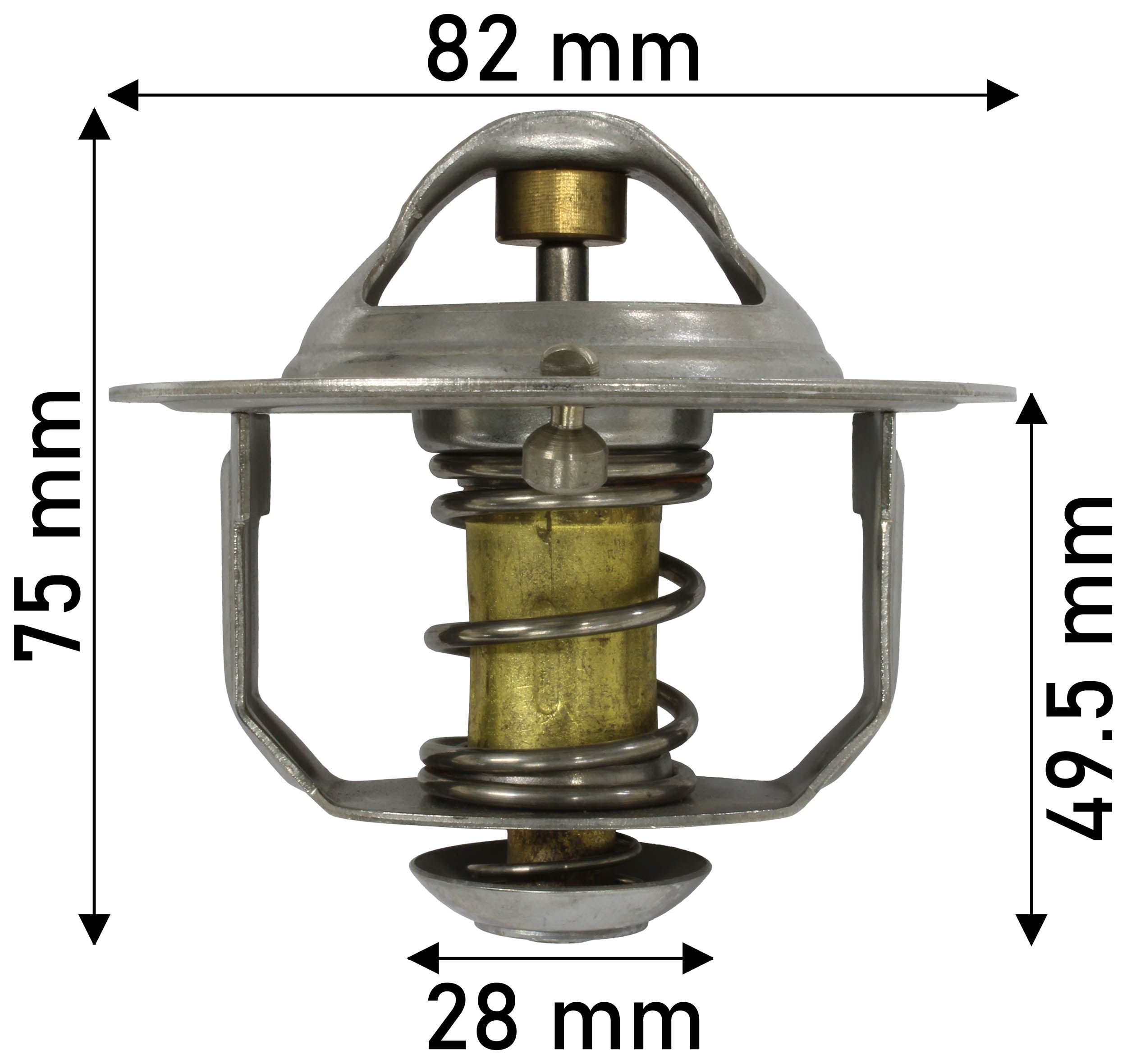THERMOSTAT 82MM DIA 82C BOXED ISUZU - TecDoc Only