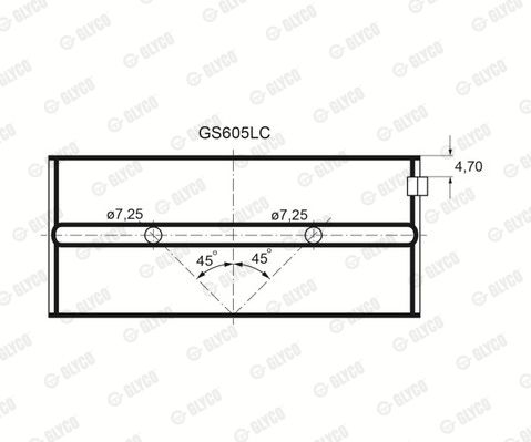 GS605LC GLYCO csapágy
