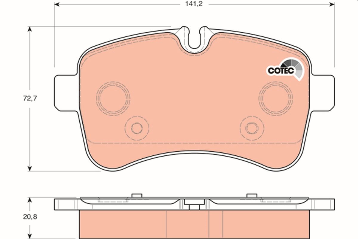 Brake Pad Set, disc brake GDB1748